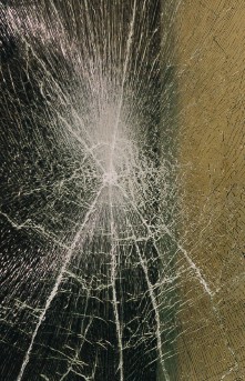 broken laminated glass